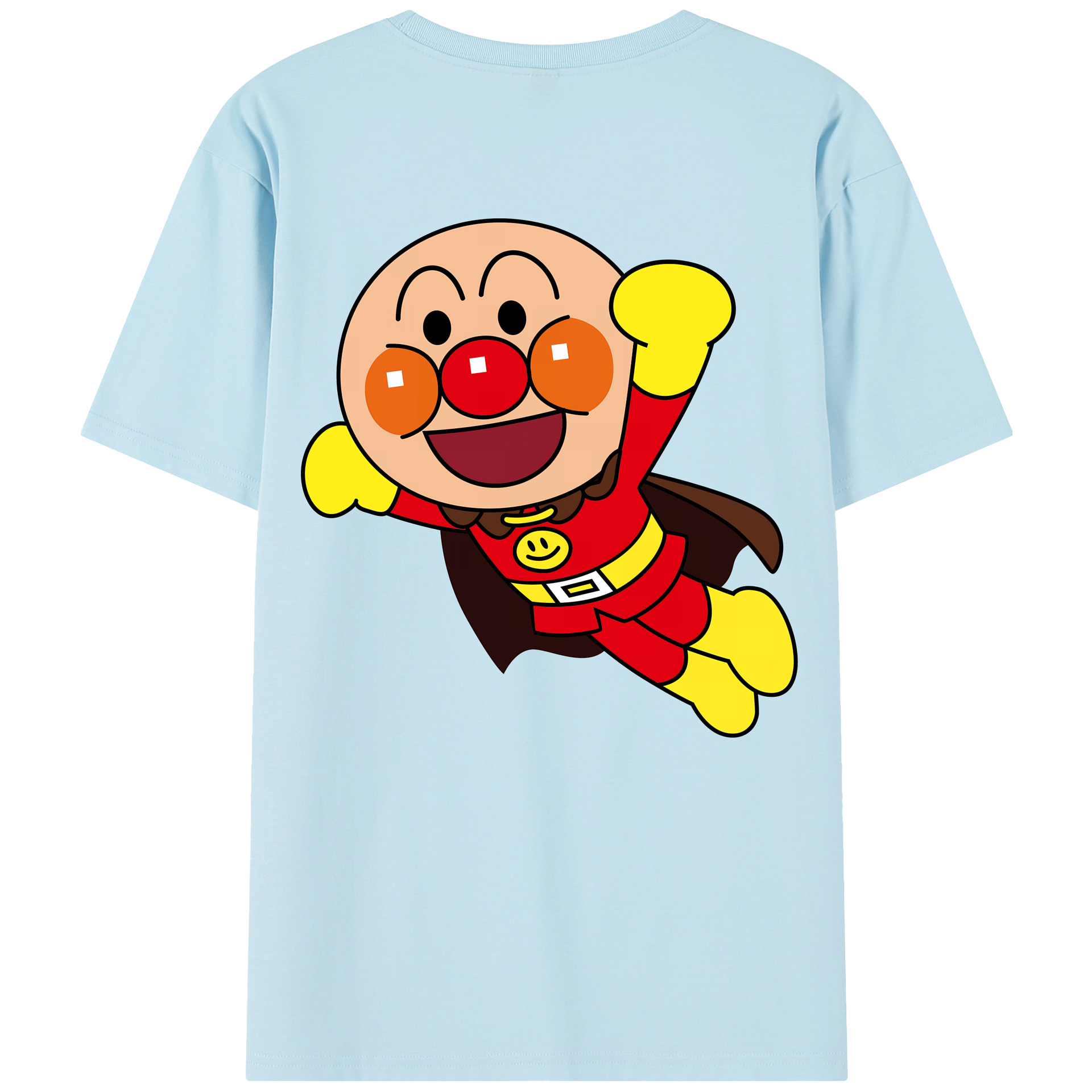 （画像用） アンパンマン Anpanman 綿100％半袖Tシャツ（背面プリント）